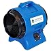 Doctor San - Sanierungstechnik Axialgebläse Bautrockner Bauventilator Axial Baugebläse Axialventilator Abluftventilator Baustellengebläse Ø30cm 3900m³/h (Blau)