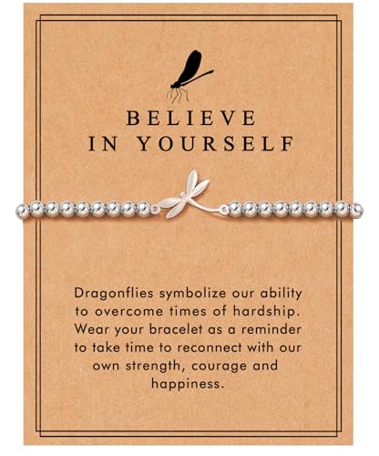 Bracelet for Women Teens Butterfly Dragonfly Gifts for Women Birthday Gifts for Friends Sister