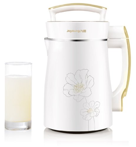 BONUS PACK! Joyoung DJ13U-D08SG Easy-Clean Automatic Hot Soy Milk Maker (Full Stainless Steel Design) with FREE Soybean Bonus Pack