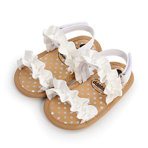 Image of Infant Baby Girls Boys Summer Sandals Premium Unisex Non Slip Rubber Soft Sole Breathable Toddler First Walker Outdoor Beach Shoes