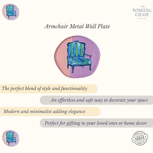 Image of The Wishing Chair Armchair Metal Wall Plate