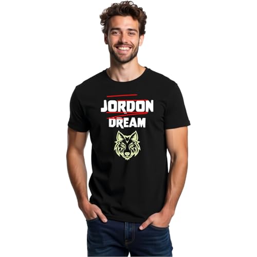 Image of ALOVA Men's Printed Polyester Sportswear T-Shirt - Black, Round Neck, Half Sleeves, Comfort and Performance in Gym, Training, and Outdoor Sports