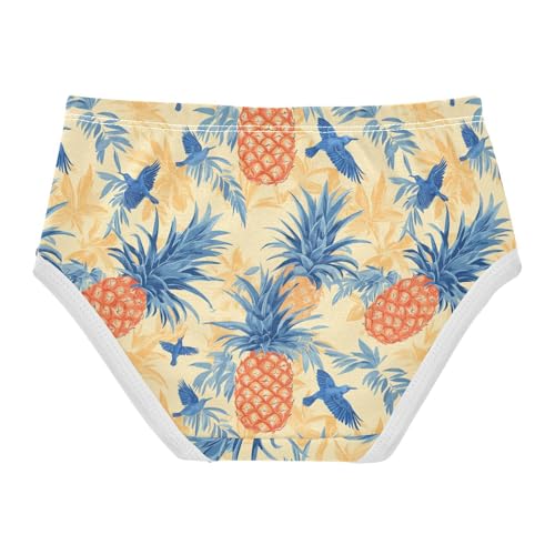 Girls Underwear Soft Cotton Pineapple Bird Kids Panties in Sizes 2/3t, 4t, 5t, 6 and 82