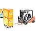 PowerTRC Forklift & Truck Play Set Friction Powered | Warehouse,Construction Pretend Toy Set, Toddler Cars Trucks | Gifts Toy Boys Ages 3-5,6,7,8,9+