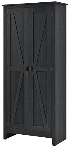 Ameriwood Home Systembuild Farmington 31.5 Inch Wide Storage Cabinet, Black Oak #TOP4