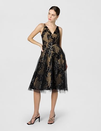Image of Courtney Sequin Overlay Dress