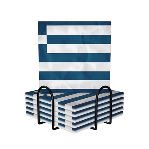 Dessous de verre liège céramique grec support table maison mariage - 2