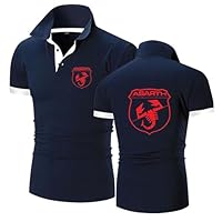 WZYRZ Polo da Uomo Activewear Camicie per ABA-RTH T-Shirt Uomo a Maniche Corte Traspiranti da Uomo T-Shirt Leggere Golf estive Camicia Lavoro Comoda e Casual Top,B-x_l