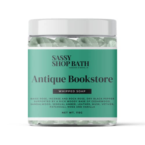 Sassy Scents Antique Bookstore Whipped Soap, 115 ml (Pack of 1)
