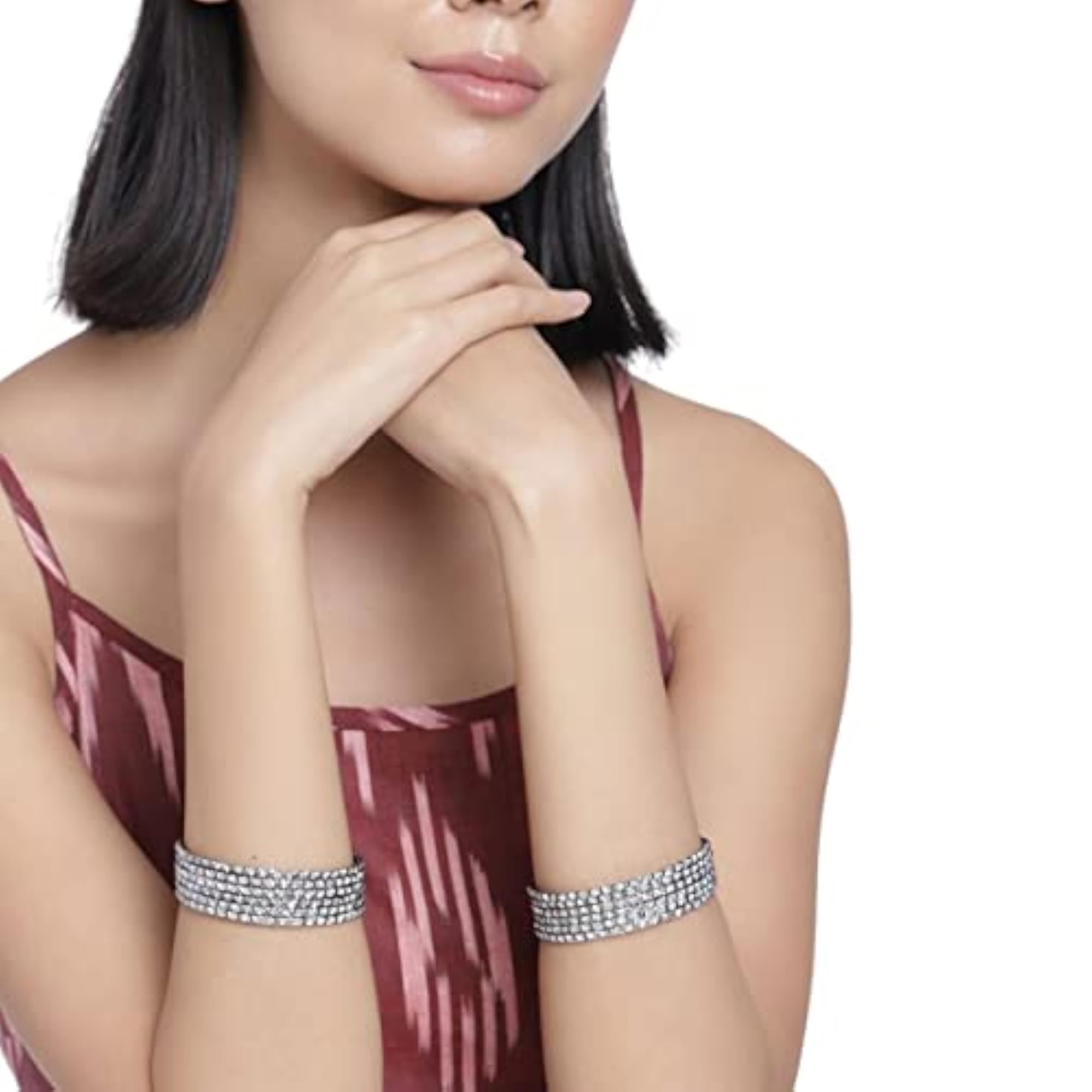 Set of 12 Silver Plated Bangles, Gift for Karwachauth