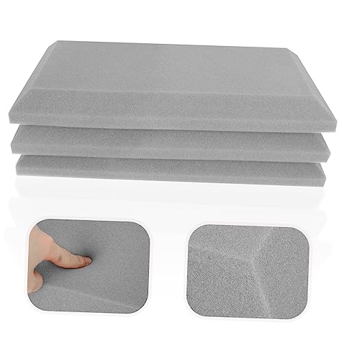 Paneles acústicos ibasenice 3 piezas, aislamiento acústico liviano para estudios, teatros en casa y salas de juego, color gris miniatura 5