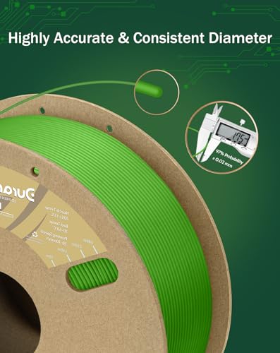 Image of DURAMIC 3D PLA Filament Basic for 3D Printer Neatly Wound Easy Printing | 3D Printing Filament 1.75mm, Dimensional Accuracy + /- 0.02 mm, Fit Most FDM 3D Printers 1KG PLA Olive Green
