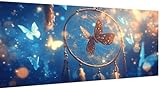 Diamond Painting Schmetterling Muster Design, Feder Diamond Painting Erwachsene Groß XXL 100x50cm, 5D Diamant Malerei Stickbilder für Anfänger, Zimmer Deko Aesthetic, Geschenke für Frauen Model469