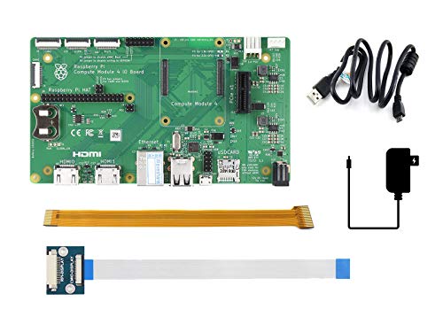 Waveshare Raspberry Pi Compute Module 4 Development Kit with Official IO Board and Basic Accessories (5 Items)