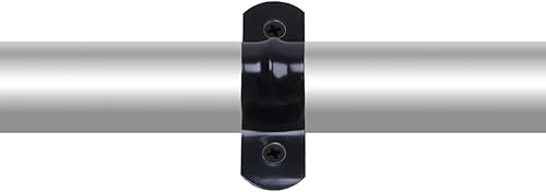 Miniatura 7 de 20 abrazaderas rígidas de acero inoxidable M12 304, correa de tubo de conducto de metal negro de 2 agujeros, soporte en U con tornillos, clip de