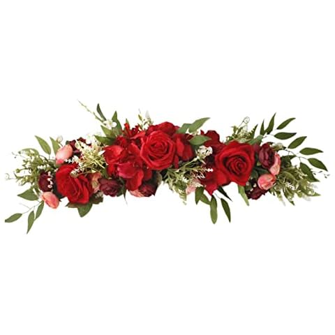 Wnvivi Silk Rose Hydrangea Swag Cover