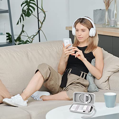 Case Compatible With Apple Magsafe Charger Battery Pack, Holder For Mag Safe Magnetic Power Bank For Iphone 12, Storage With Strap & Mesh Pocket For Usb Power Adapter And Cable- White (Case Only) #TOP5