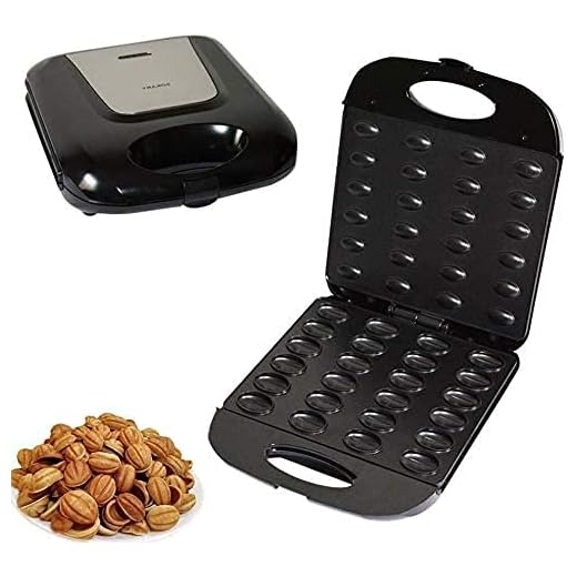 KELITINAus Fabricante de Pasteles de Nuez Eléctrico, Máquina de Pan Automático Máquina de Pan de Tuerca, Hierro de Sándwich, Tostadora para Hornear el Horno para el Horno