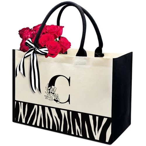 Bolso tote de lona personalizable con iniciales FOURTH WING, regalo ideal para mujeres, madres, profesoras, amigas, cumpleaños, playa y bodas miniatura 1