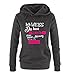 Produktbild Comedy Shirts - Ich Weiss du hast Recht Aber Meine Meinung gefällt Mir Besser - Damen Hoodie - Schwarz / Weiss-Pink Gr. L