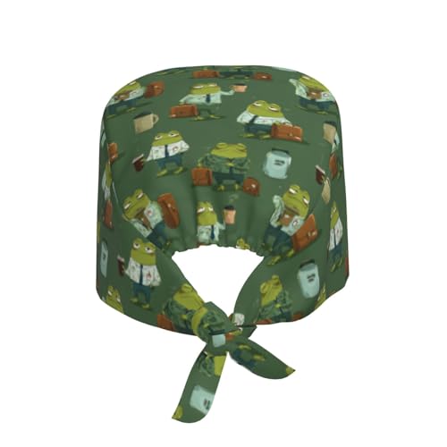 Image of Adjustable Scrub Cap with Sweatband, Breathable Working Hat for Men /Women