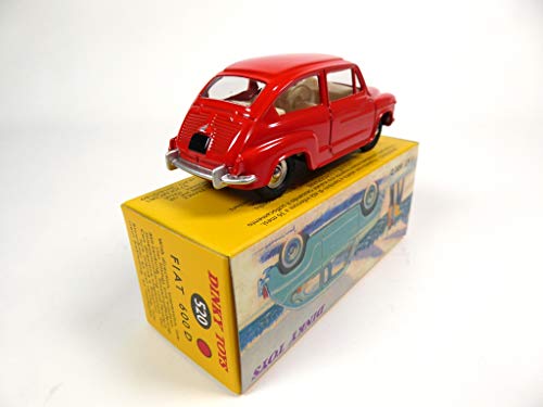 DeAgostini Fiat 600D Red - DINKY TOYS NOREV MINIATURE Ref: 520 - Image 3