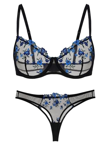Soutien-gorge push-up et string transparent : parure lingerie fine effet seconde peau