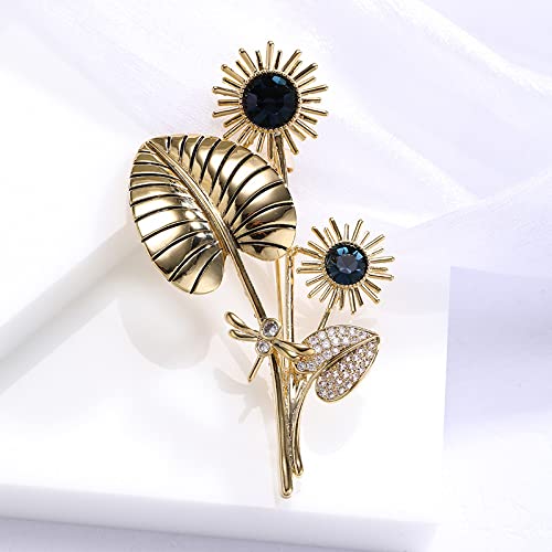 Image of Brooches And Pins For Women Fashion Elegant Flower Broches Lady Costume Jewelry Brooch Pins