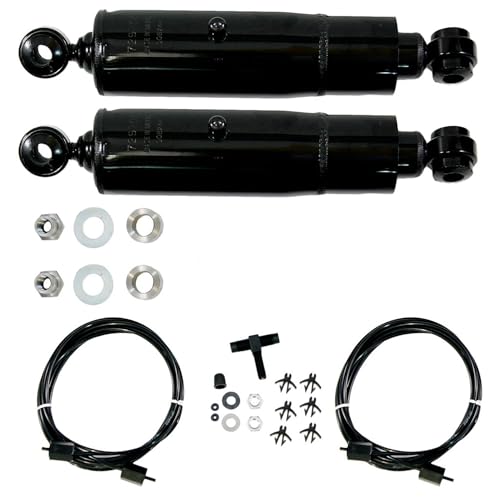 Image of Gabriel 49110 HiJackers Rear Adjustable Air Shock Absorbers Fits Dodge 880, A100, Coronet, Dart, Lancer, Meadowbrook, Polara, Chrysler 300; DeSoto; Edsel Corsair; Plymouth Barracuda (1 Pair)