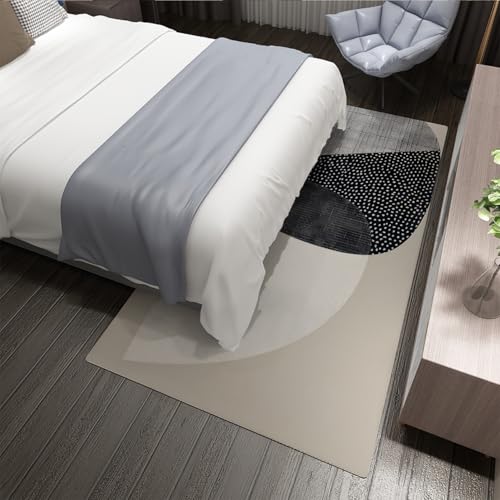 Tapis à géométrie abstraite et moquette médiévale à points ronds - 5