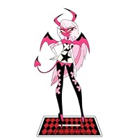 16cm Hazbin Hotel Acrylic Stand for Lucifer, Alastor, Angel Dust Figurine, Acrylic Standing Figure for Display Decoration Collectibles Gifts