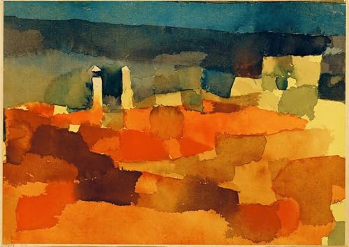 Imprimer affiche toile avec image oeuvre de peinture Paul Klee 60x90