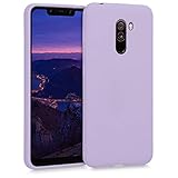 kwmobile TPU Silicone Case for Xiaomi Pocophone F1 - Soft Flexible Shock Absorbent Protective Phone Cover - Lavender