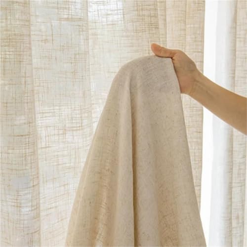Rideau lin extra haut 400 cm pour une chambre douce et cocooning