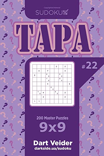 Sudoku Tapa - 200 Master Puzzles 9x9 (Volume 22)