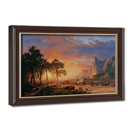 Impression sur toile Emigrants Crossing The Oregon Trail 20x30 cm