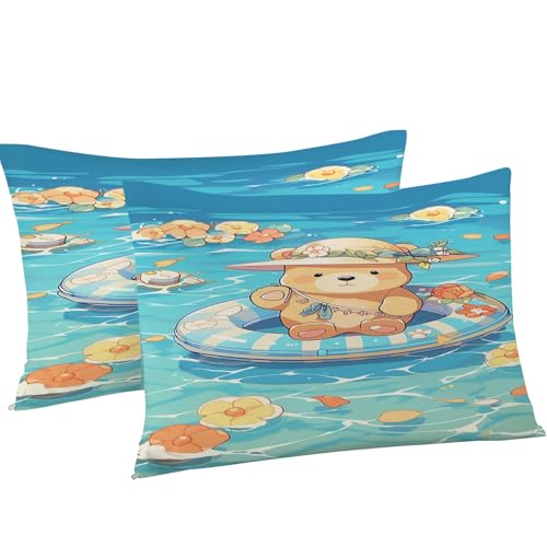 Parure de lit 90x190 zippée pour simplifier le change et protéger la couette