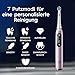 Oral-B iO Series 9 Elektrische Zahnbürste/Electric Toothbrush, 2 Aufsteckbürsten, 7 Putzmodi, Zahnpflege, Farbdisplay, Lade-Reiseetui, rose quartz