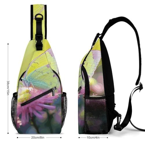 Bolso tipo sling amarillo para viaje y deporte miniatura 2