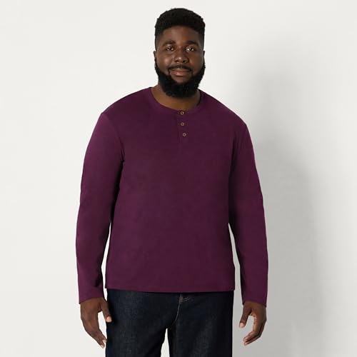 Image of Amazon Essentials Men's Long-Sleeve Henley Shirt