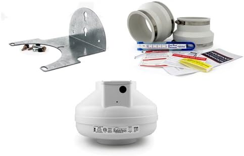 RadonAway RP265 Radon Fan + Installation Kit + Mounting Bracket