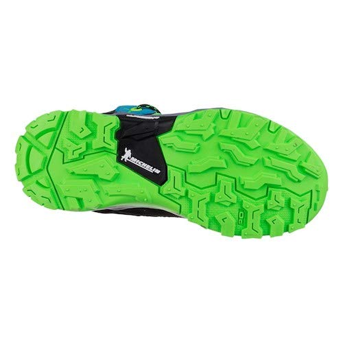 Foto von Salewa JR Alp Trainer Mid Gore-TEX Kinder Trekking- & Wanderstiefel, Blue Danube/Fluo Green, 37 EU