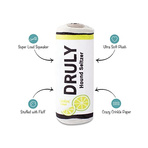 Juguete para perro Plush Druly Lickin' Lime pack de 2 miniatura 3
