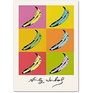 AIVYNA Andy Warhol Posters Pop Banaan Wall Art Andy Warhol Prints Andy Warhol Canvas Schilderij Creatieve Foto’s Woonkamer Decor Frameloos 30 × 40 cm