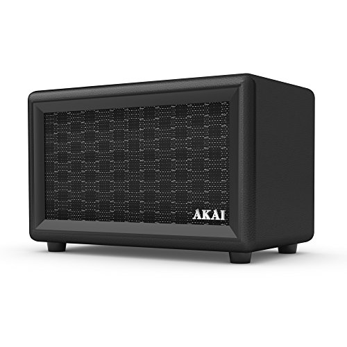 Akai Retro Bluetooth Speaker with Built-in Rechargeable Battery - Black