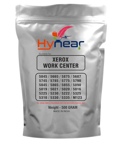Image of Ultra Dark Black Toner Powder Suitable for Xerox Work Center 5845 /5665 /5875 /5687 /5745 /5785 /5775 /5790 /5845 /5225 /5230 /5222 /5325 /5310 /5330 /5335 /M123 Printers (Pack of 1) (500 Gram)