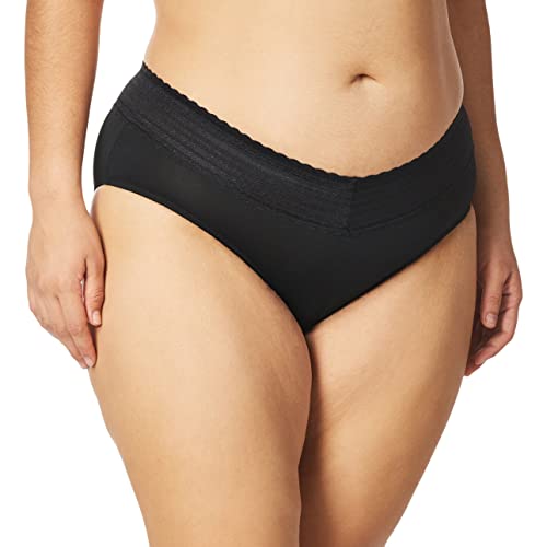 Image of Warner's womens No Pinching No Problems Dig-free Comfort Waist With Lace Microfiber Hipster 5609j