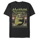 Shrek Men's Big & Tall Shrek Ugly Sweater T-Shirt, 3X-Large, Black