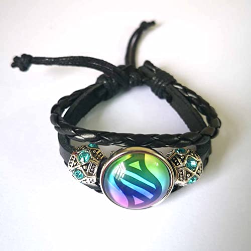 LERYDESI Mega stone bracelet jewelry custom picture gift Black dark brown braided leather customized art pendant Unique Friendship Jewelry2