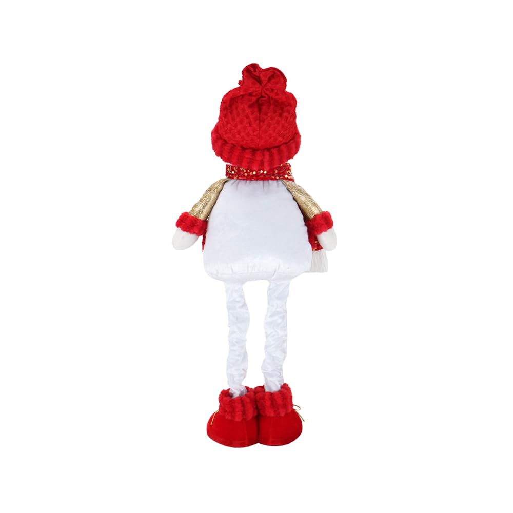 Sipnore Christmas Telescopic Snowman Ornament – Adjustable Legs for Window, Table, Fireplace, and Tree Xmas Season Decor